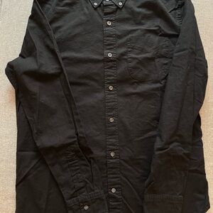 GAP | Men's Black Casual Button-Down Shirt